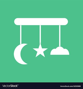 Icon on background funny baby toys vector image