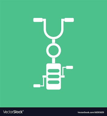 Icon on background kids bicycle vector image