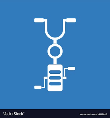 Icon on background kids bicycle vector image