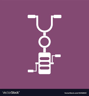 Icon on background kids bicycle vector image