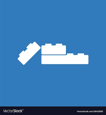 Icon on background kids constructor vector image
