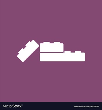Icon on background kids constructor vector image