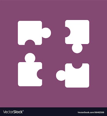 Icon on background kids puzzle vector image