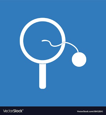 Icon on background kids racket and ball vector image