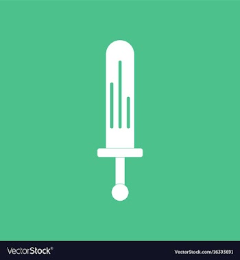 Icon on background kids sword vector image