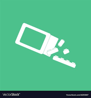 Icon on background kids toy constructor vector image