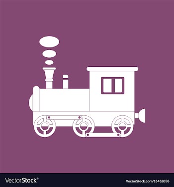Icon on background kids train vector image