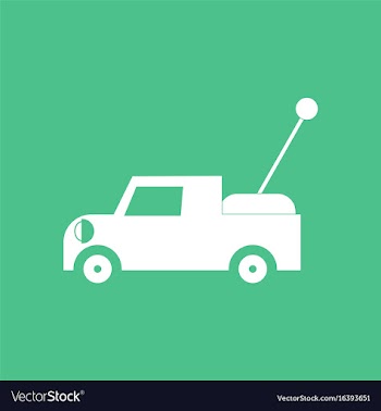Icon on background kids truck vector image