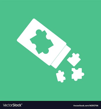 Icon on background last piece puzzle vector image