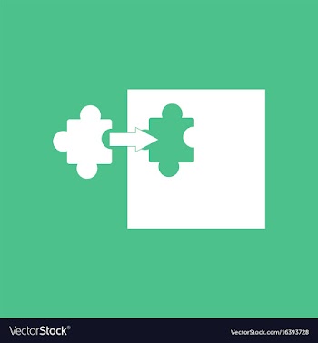 Icon on background last piece puzzle vector image