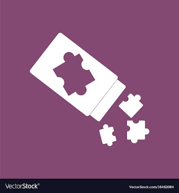 Icon on background last piece puzzle vector image