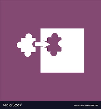 Icon on background last piece puzzle vector image