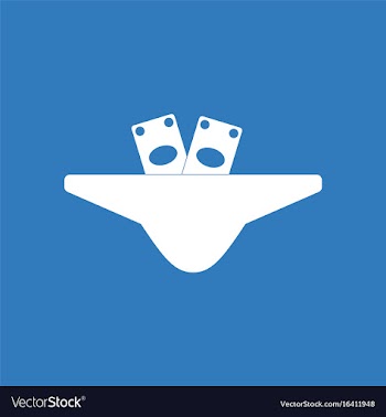 Icon on background money in female thong vector image