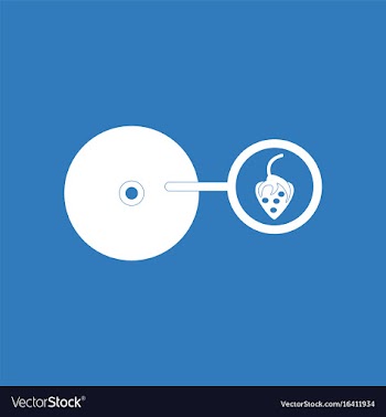 Icon on background music plate and strawberry vector image