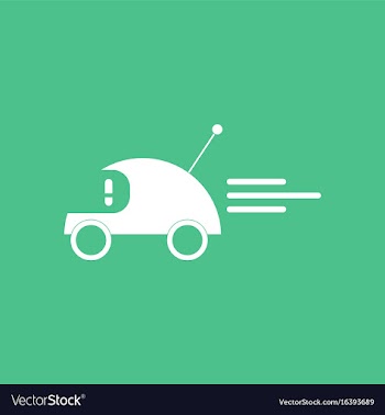 Icon on background remote control car vector image