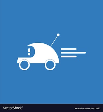 Icon on background remote control car vector image