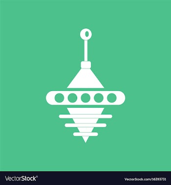 Icon on background rotating whirligig vector image