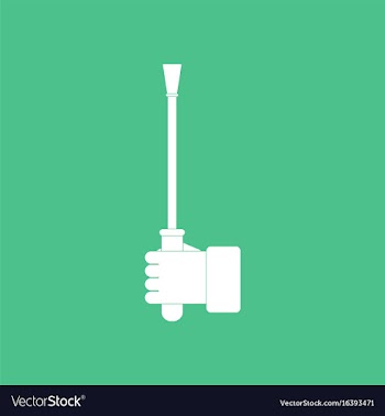Icon on background sex stick in hand vector image