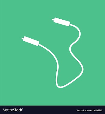 Icon on background skipping rope vector image