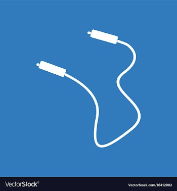 Icon on background skipping rope vector image