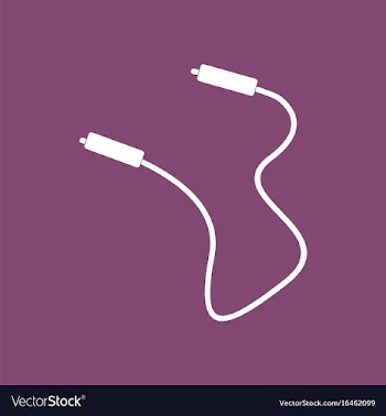 Icon on background skipping rope vector image