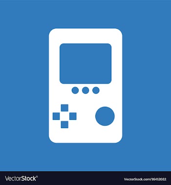 Icon on background tetris portable game vector image