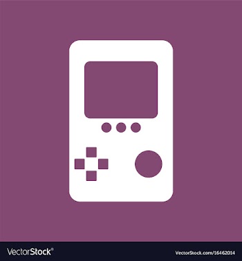 Icon on background tetris portable game vector image