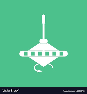 Icon on background whirligig movement vector image