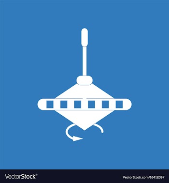 Icon on background whirligig movement vector image