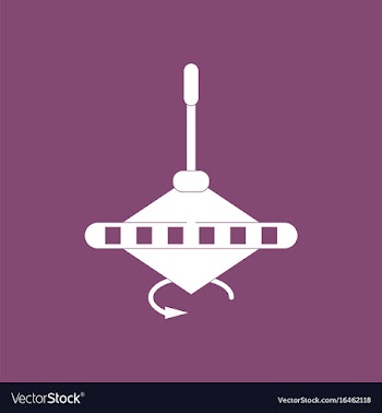 Icon on background whirligig movement vector image