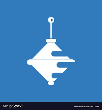 Icon on background whirligig silhouette vector image