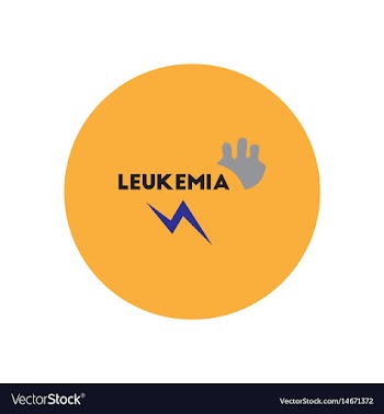 Icon on circle various symptoms of leukem vector image