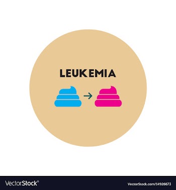 Icon on circle various symptoms of leukem vector image