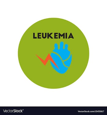 Icon on circle various symptoms of leukem vector image