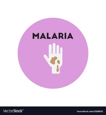 Icon on circle various symptoms of vector image