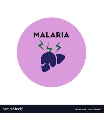 Icon on circle various symptoms of vector image