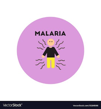 Icon on circle various symptoms of vector image