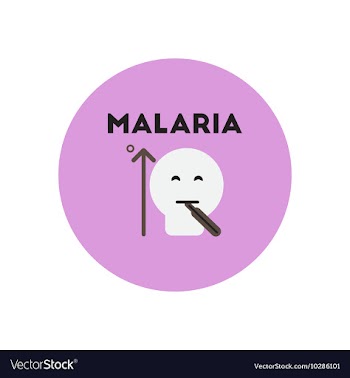 Icon on circle various symptoms of vector image