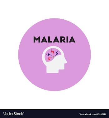 Icon on circle various symptoms of vector image