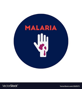 Icon on circle various symptoms of vector image