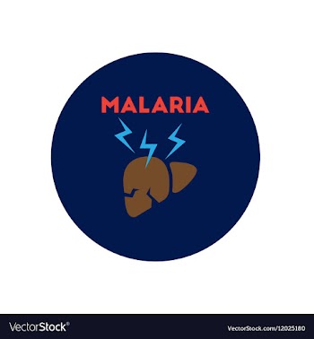 Icon on circle various symptoms of vector image