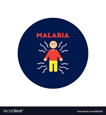 Icon on circle various symptoms of vector image