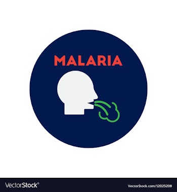Icon on circle various symptoms of vector image