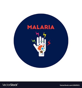 Icon on circle various symptoms of vector image