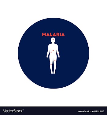 Icon on circle various symptoms of vector image