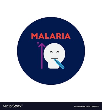 Icon on circle various symptoms of vector image