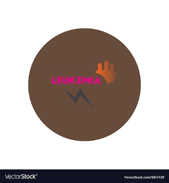 Icon on circle various symptoms of vector image