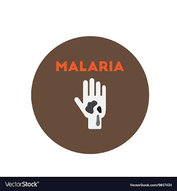 Icon on circle various symptoms of vector image