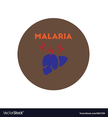 Icon on circle various symptoms of vector image