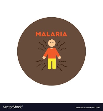 Icon on circle various symptoms of vector image